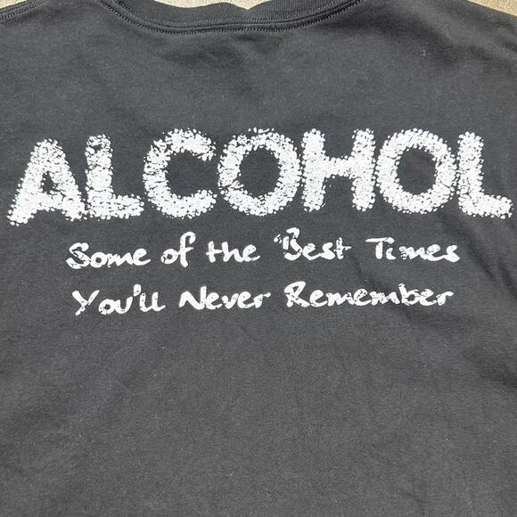 Brad Paisley Jack Daniels Alcohol Tee Mens 2XL Black Comedy Beer Band Tour Shirt - Picture 2 of 7